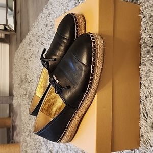 PRADA leather espadrilles